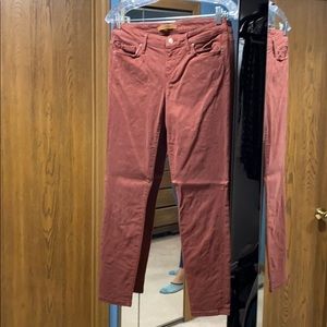 Joe’s burnt red jeans